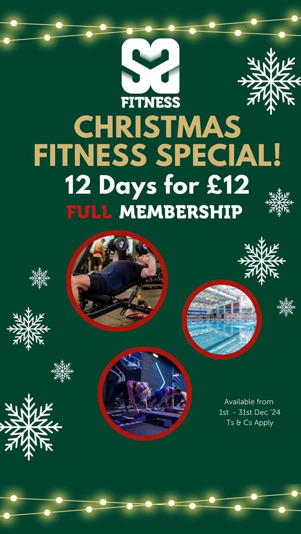 12 Days of Xmas 2024 promotion ay Salt Ayre Leisure Centre